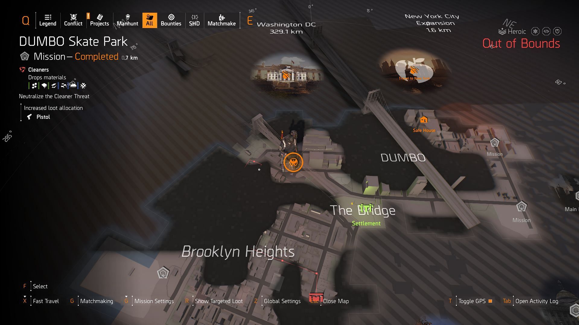 The exact location to start the Lumen puzzle in The Division 2 (Image via Ubisoft)